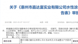 转产水漆8000吨/年！​嘉达富实业投资5​00万“油改水”！