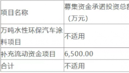 募投3.46亿元！东来技术万吨水性环保汽车涂料项目延期至2026